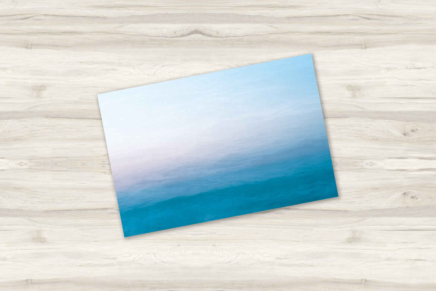 Soft Blue and Blush Pink Abstract Fine Art Photograph | ICM Coastal Watercolor Print