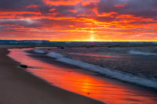 Sunset on Lake Michigan