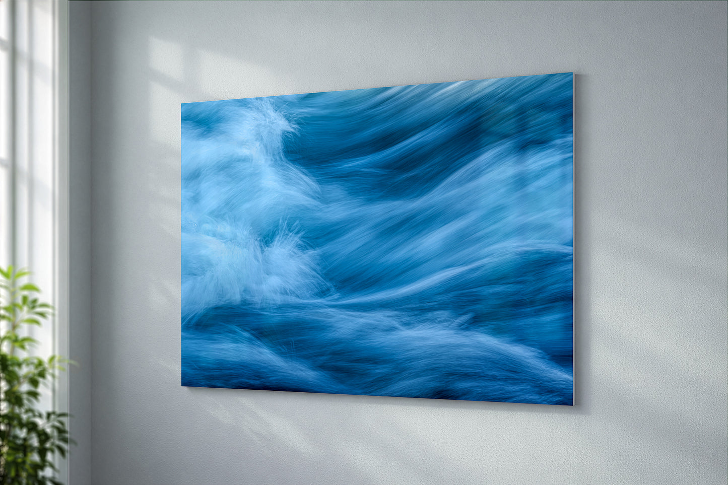 Blue Waters of Iceland Fine Art Print | Serene Waterfall Landscape Photography for Modern Coastal Decor