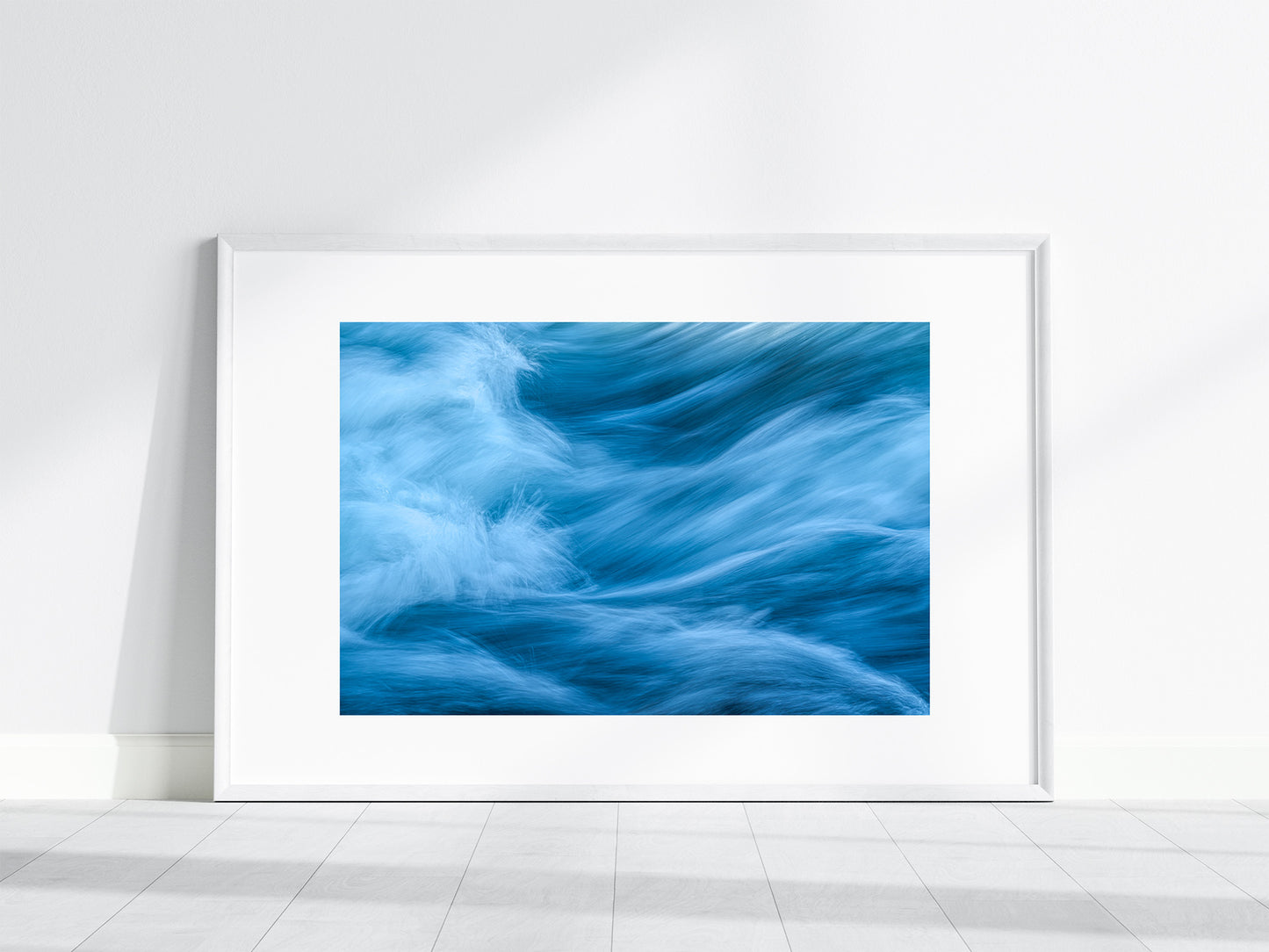 Blue Waters of Iceland Fine Art Print | Serene Waterfall Landscape Photography for Modern Coastal Decor