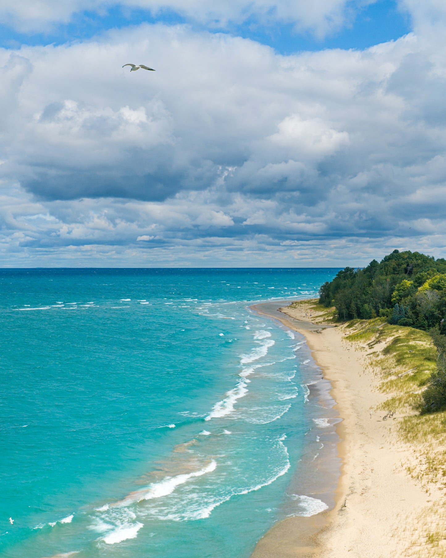 Aerial View of Christmas Cove Lake Michigan | Fine Art Photography Print