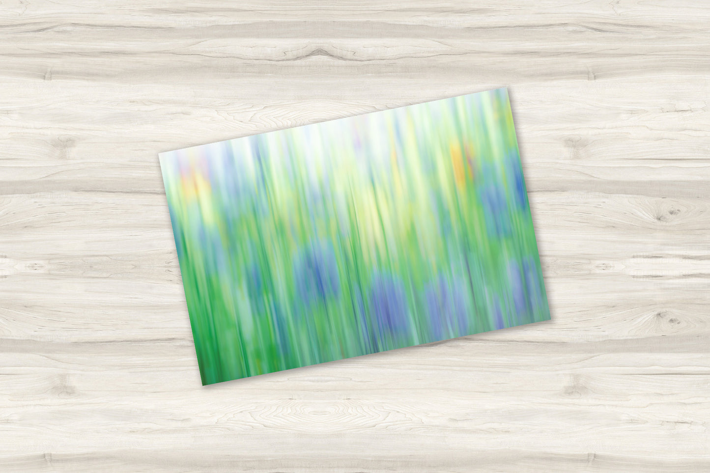 Unframed print of  lilac cornflowers captured with intentional camera movement 