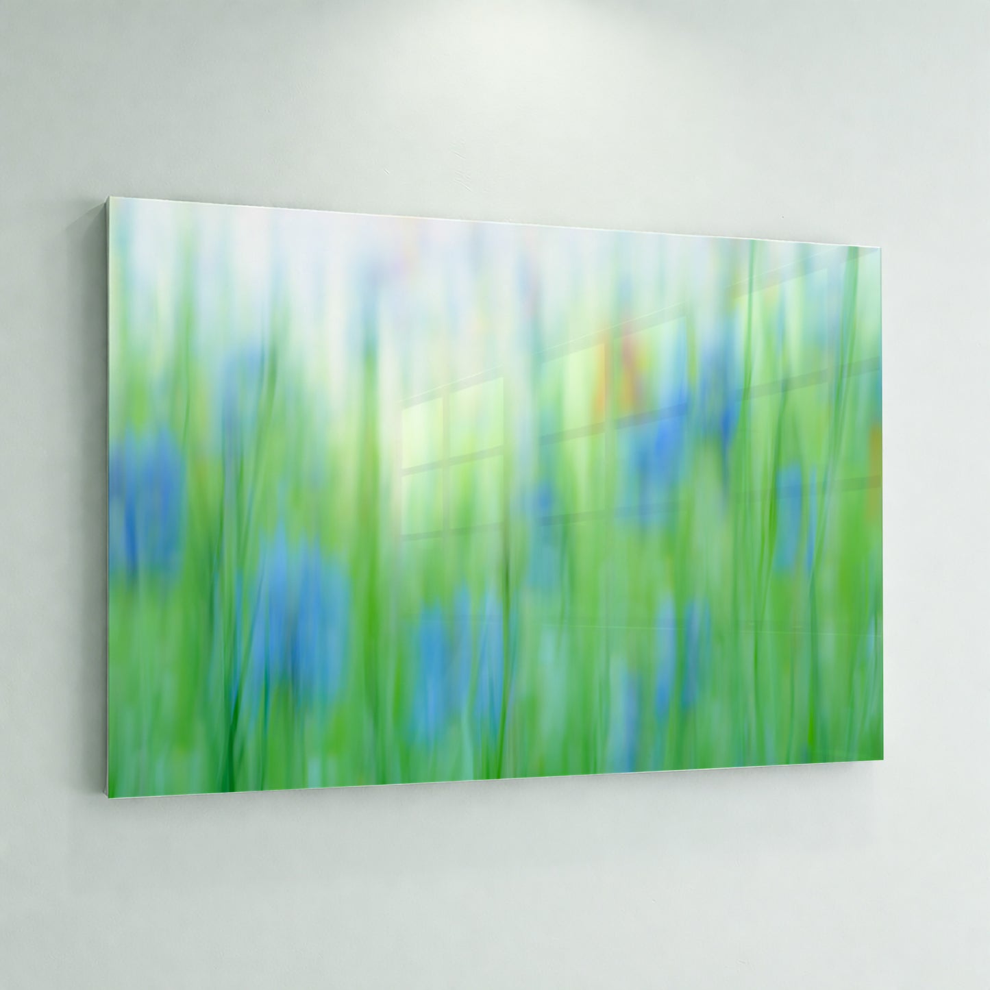 Blue Cornflower Abstract Fine Art Print | ICM Wall Art