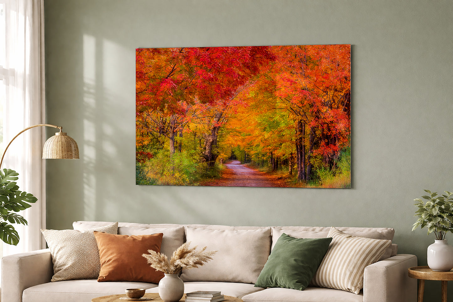 Leelanau Peninsula Autumn Country Road | Michigan Fall Colors Fine Art Print
