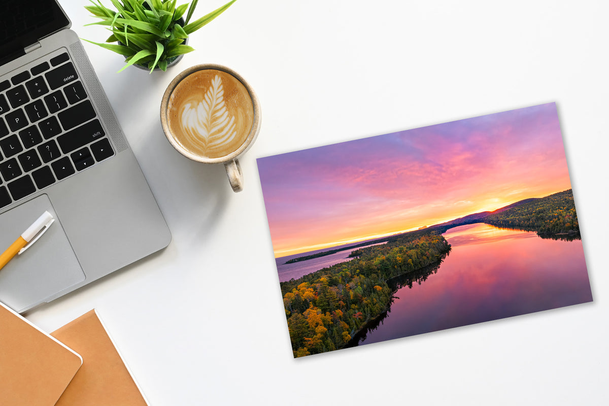 Fanny Hooe Lake Sunrise | Copper Harbor Fall Foliage Fine Art Print