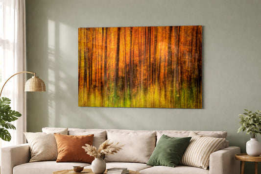 Fiery Fall Trees and Fall Foliage |Autumn Abstract Fine Art by Sheen Watkins