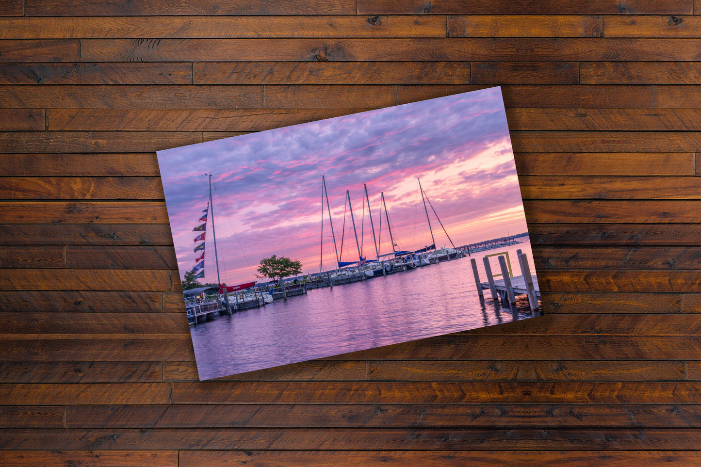 Paradox at Sunrise – Sailboat Fine Art Print | Pastel Tones, Northern Michigan