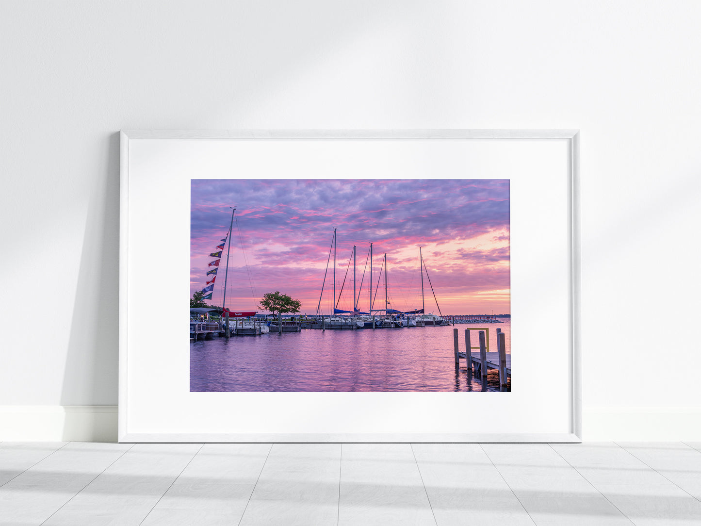 Paradox at Sunrise – Sailboat Fine Art Print | Pastel Tones, Northern Michigan