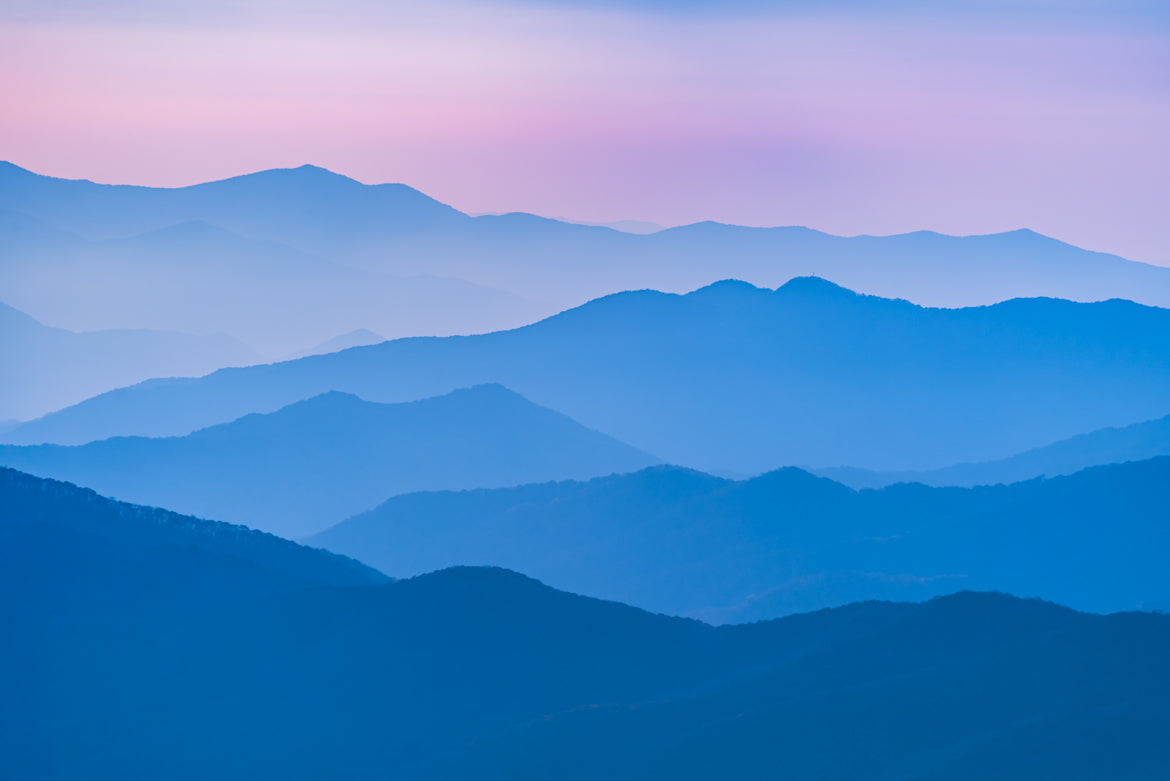 Smokey Mountain Blue Sunset