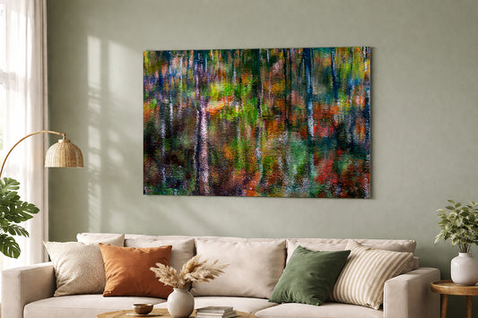 Mysterious Reflections in the Smoky Mountains | Abstract Water Print