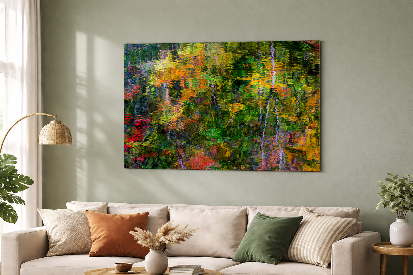 Fall Reflections Smoky Mountains | Jewel Tones in Abstract