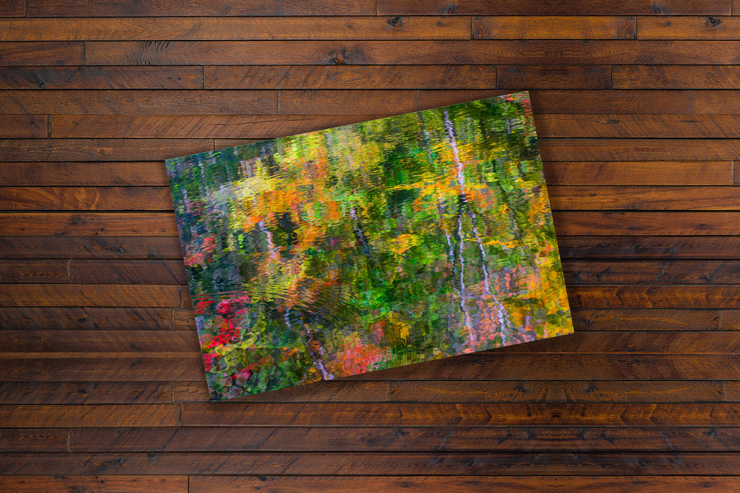 Fall Reflections Smoky Mountains | Jewel Tones in Abstract