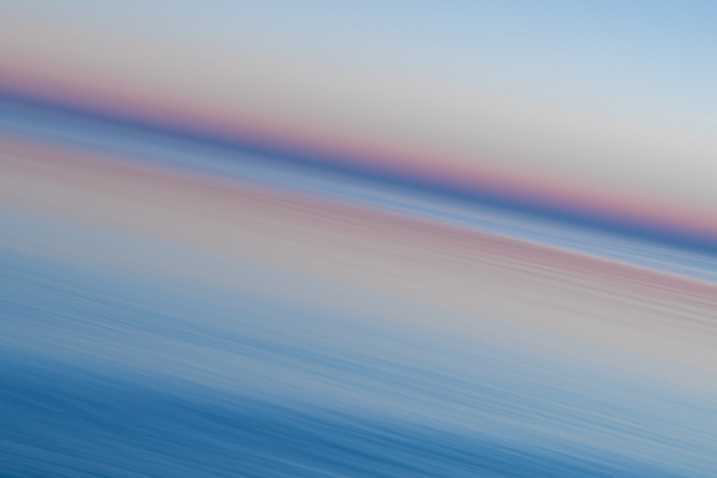 Modern Abstract Fine Art Print of Lake Michigan's Blue Hour