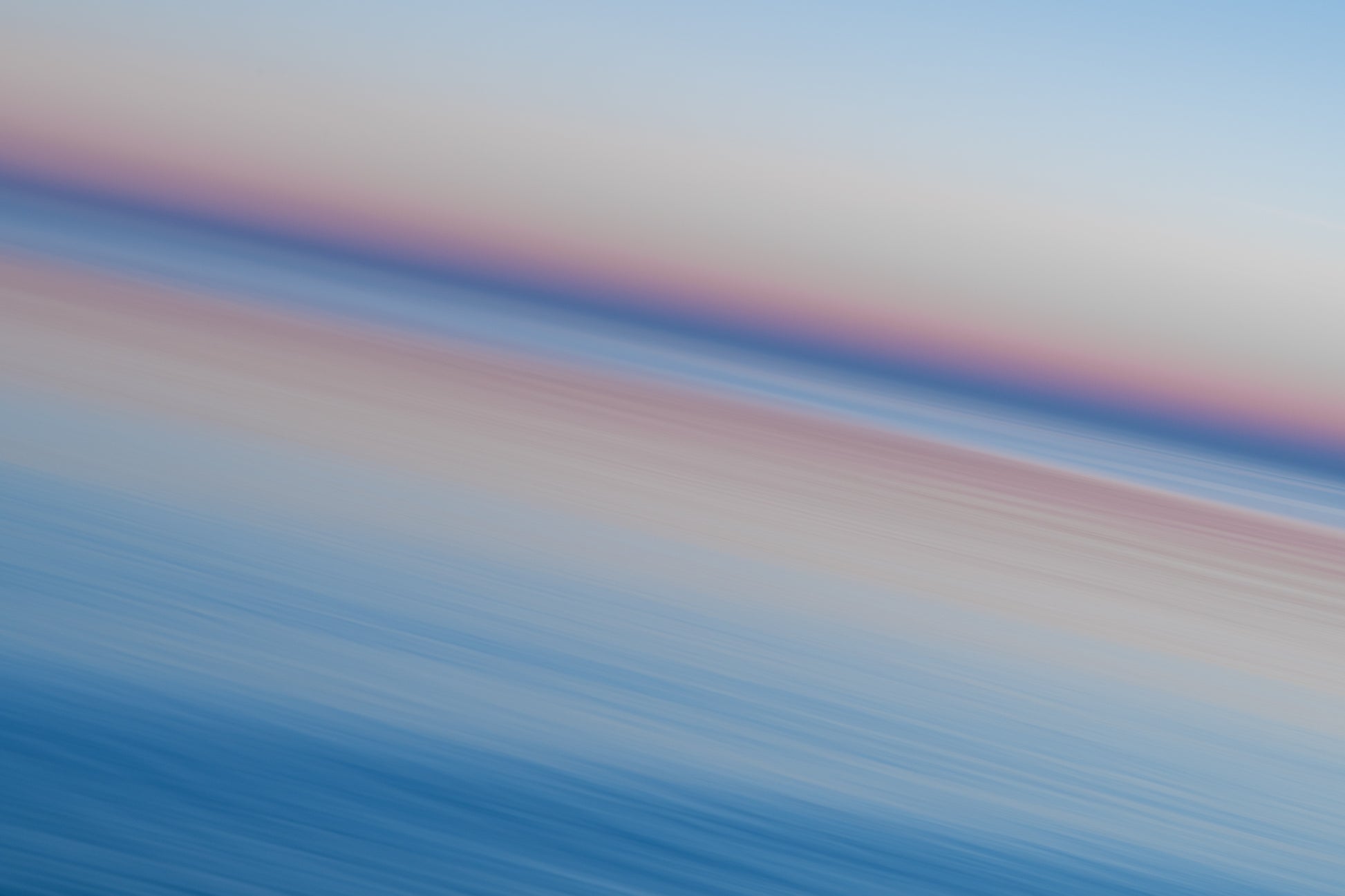 Modern Abstract Fine Art Print of Lake Michigan's Blue Hour