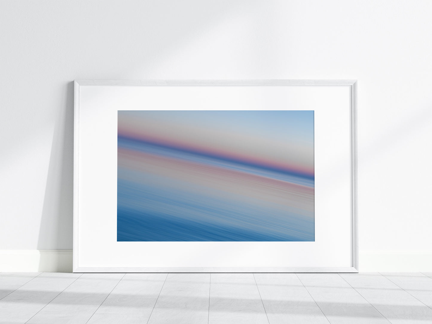 Lake Michigan Sunset Blue Hour | Modern, Dramatic Abstract Fine Art